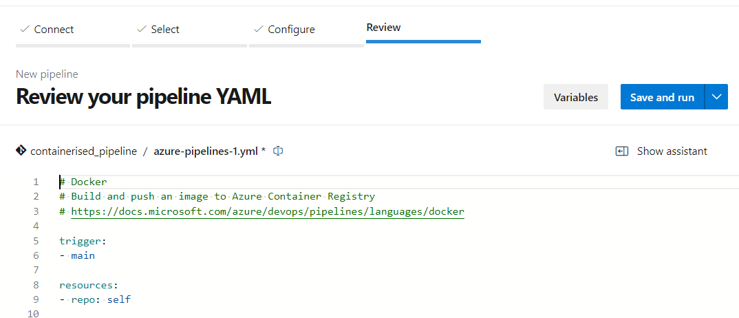 Configuring a build pipeline on Azure DevOps