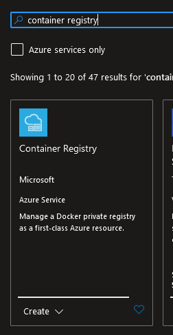 Search Container Registry